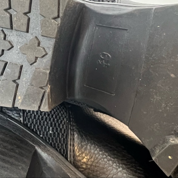 Skechers Tall Boots Genuine Leather Lace Up Platform Moto Combat Biker Size 6 - Picture 11 of 15